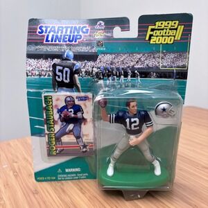 Starting Lineup Roger Staubach Action Figure Men OS Dallas Cowboys Blue 1999 NFL